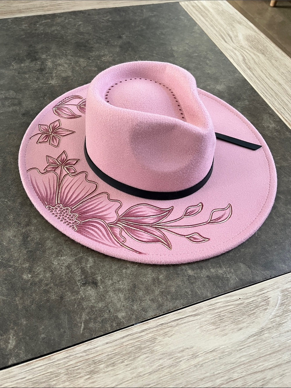 Pink hat
